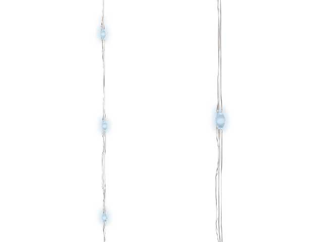 Luci natalizie micro catena led con 8 funzioni effetto scintillio colore argento bianco freddo misura lun.2395cm misura del led micro numero di led 480