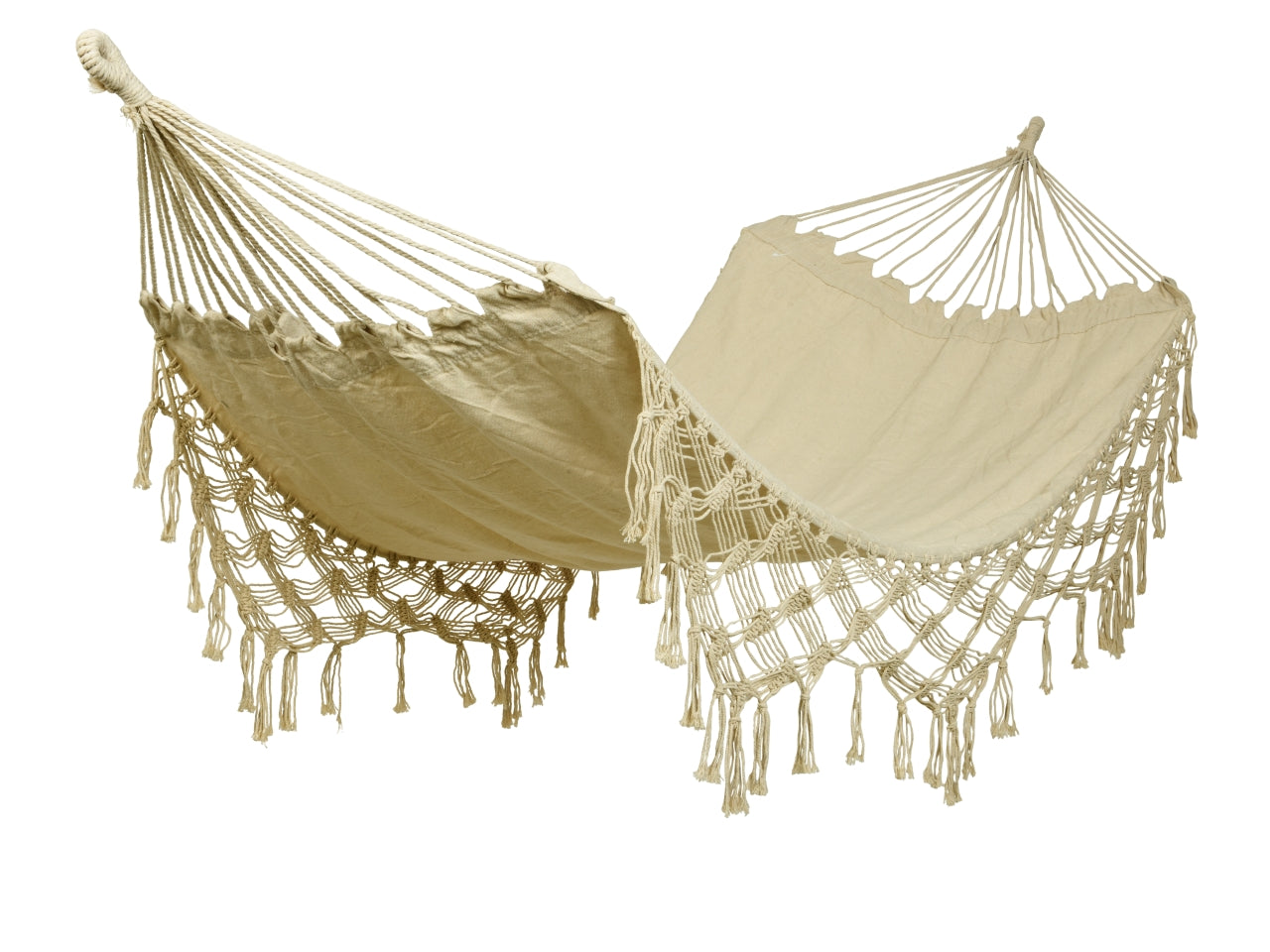 Amaca in cotone da esterno 100x200xh.3cm colore crema