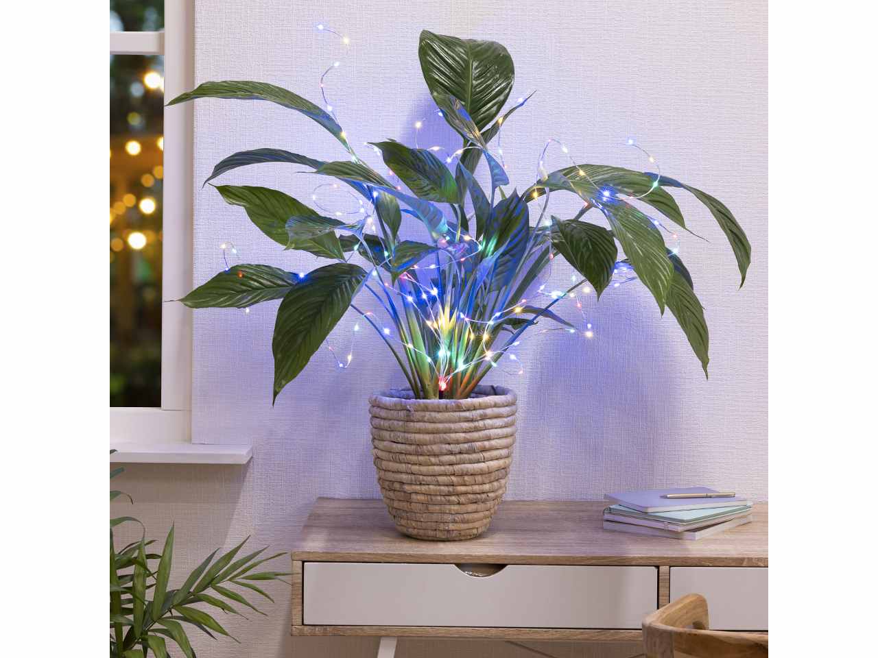 Catena luci 160 micro led multicolor 1metro uso esterno $