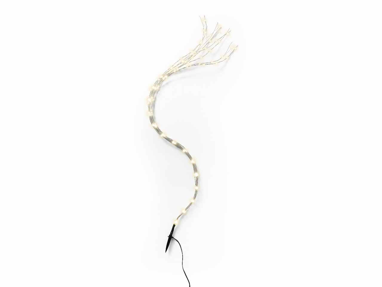 Catena luci 60 micro led 80cmbianco caldo con funzionamento a batteria uso esterno bianco caldo $