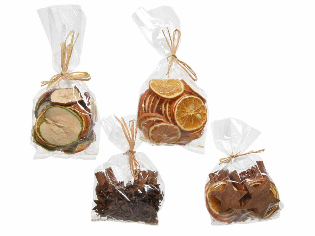 Potpourri naturale in 4 assortimenti colore naturale