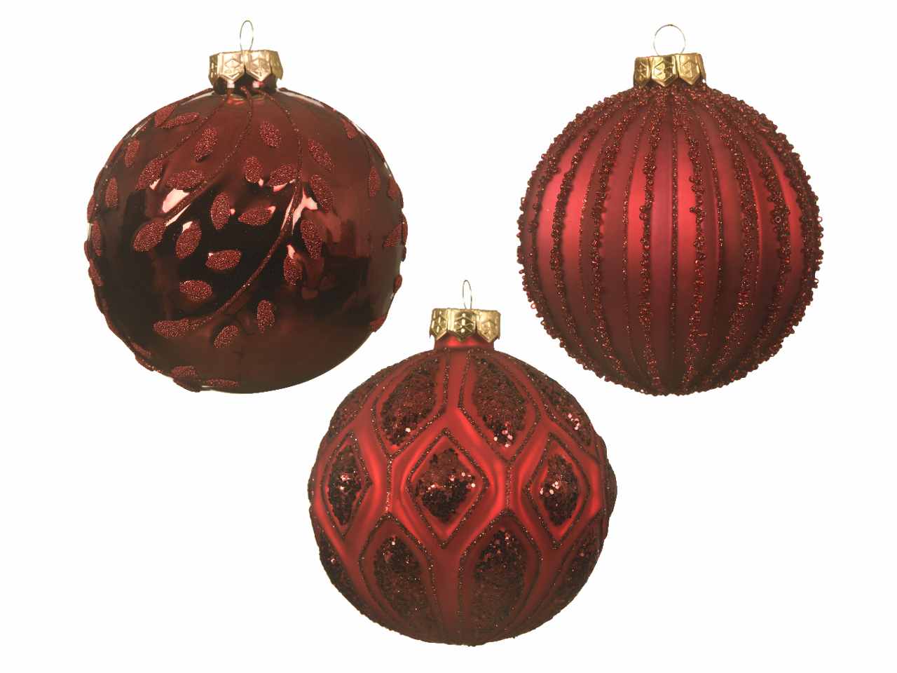 Sfera in vetro d.10cm rossa