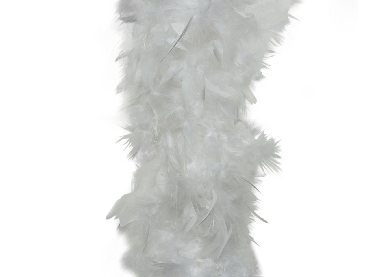 Boa di piume colore bianco misura lun.184cm
d.15cm