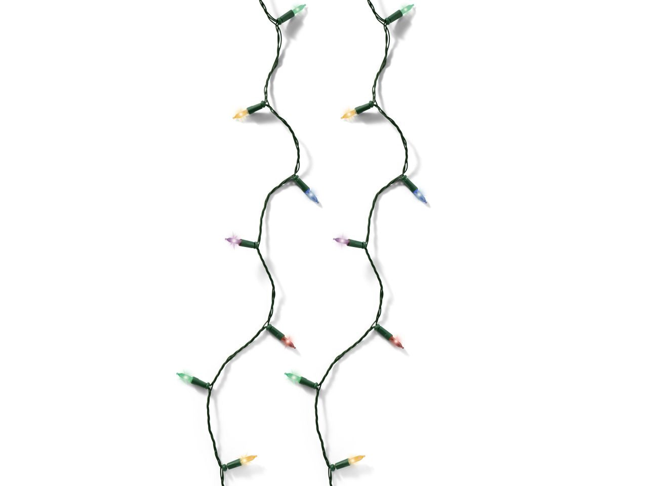 Mini luci led con 8 funzioni effetto scintillio ad uso interno colore verde multicolore misura lun.1790cm  3mm  180