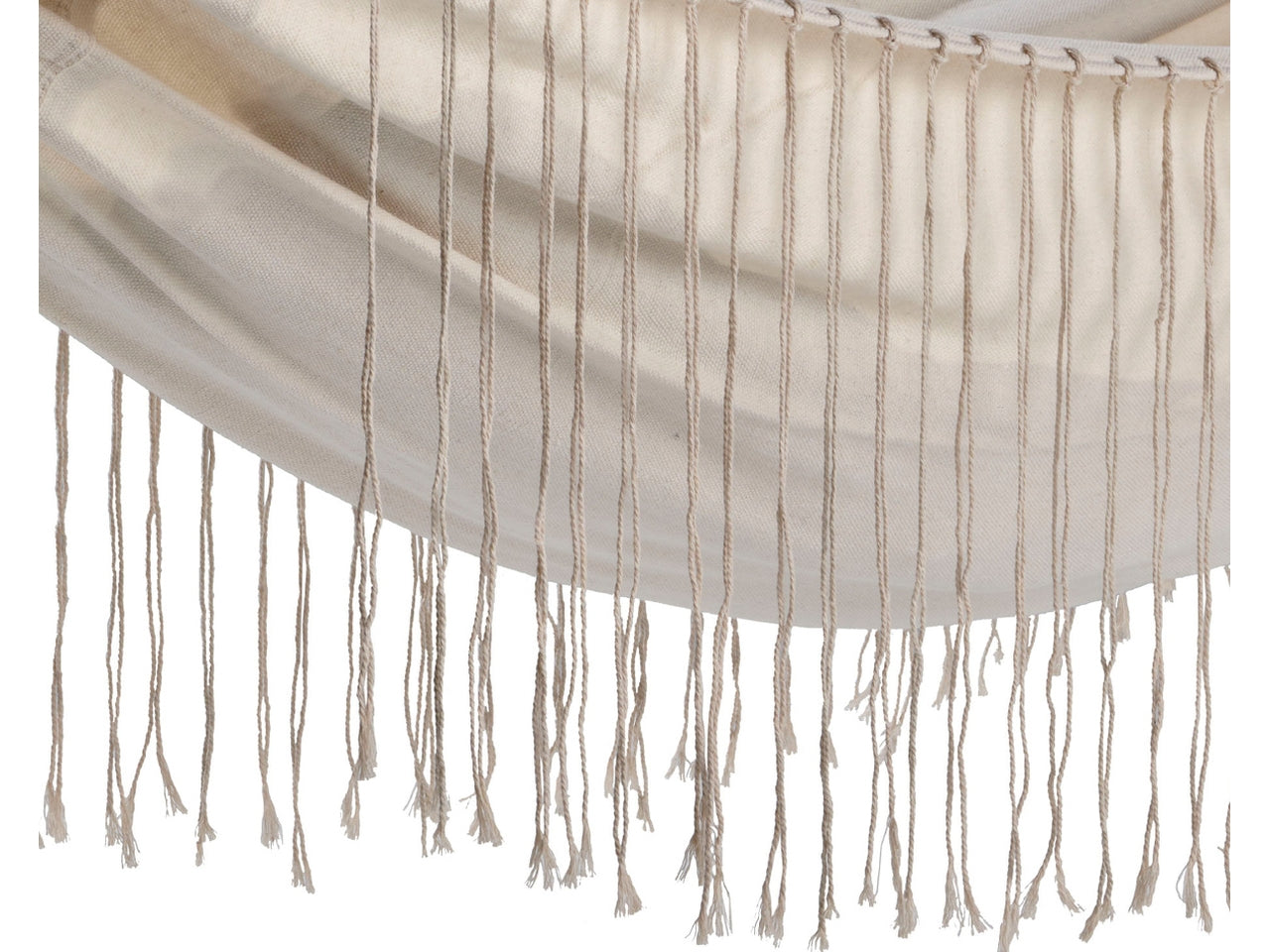 Amaca in cotone avorio stile boho, senza supporto, capacitÃ  100 kg - 290x100cm - Outdoor Living