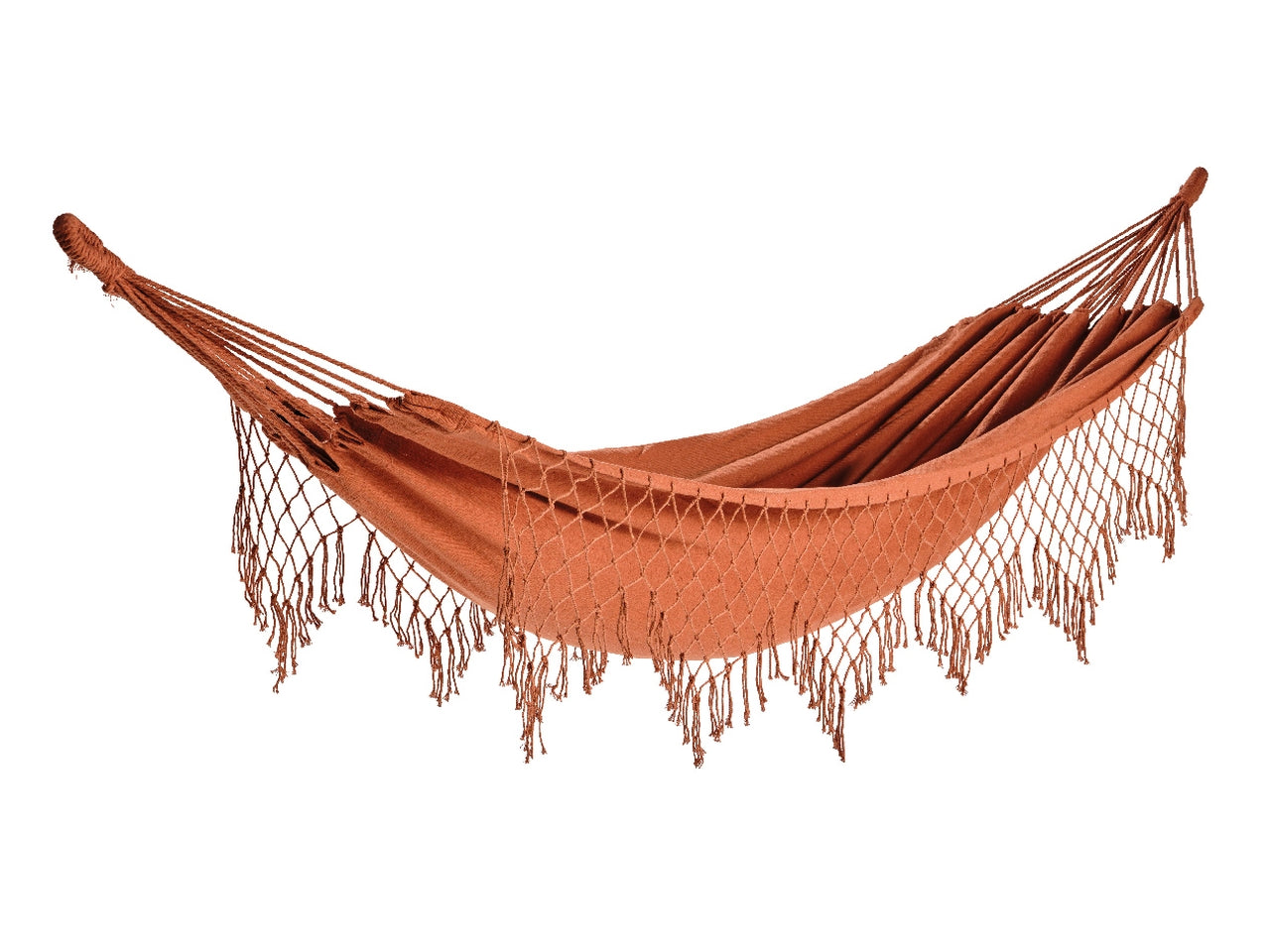 Amaca in cotone colore terra bruciata stile etnico, senza supporto, capacitÃ  100 kg - 290x100cm - Outdoor Living