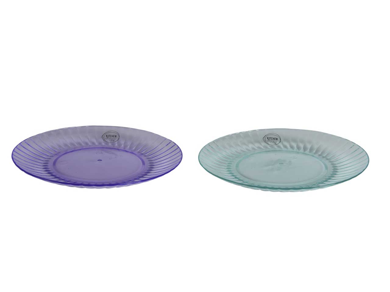 Piatto in plastica diametro 20cm - disponibile nel colore lilla o celeste