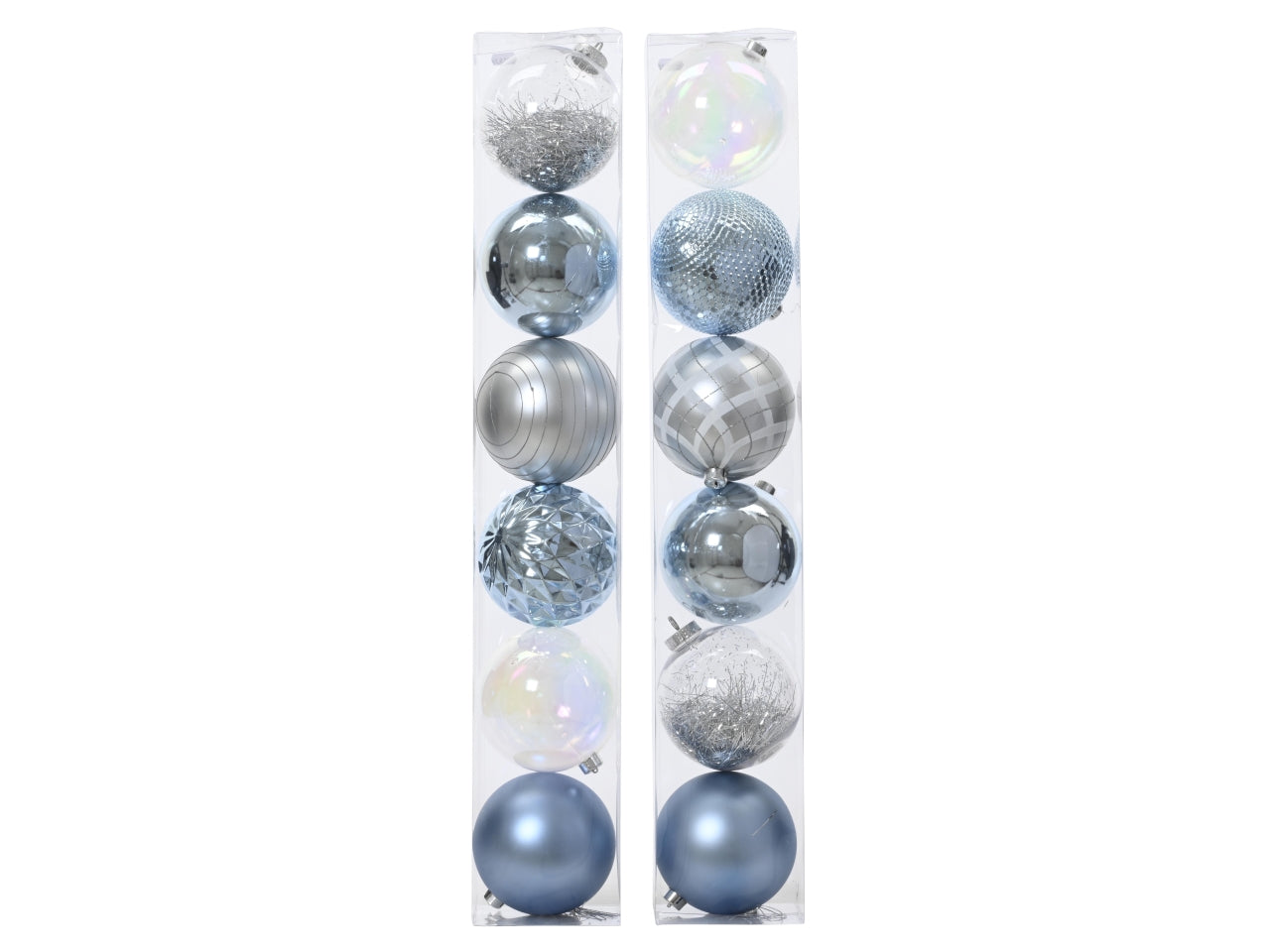 Palla di natale oro lucida opaca glitterata in plastica d.15 cm, set da 6 palle - Decoris
