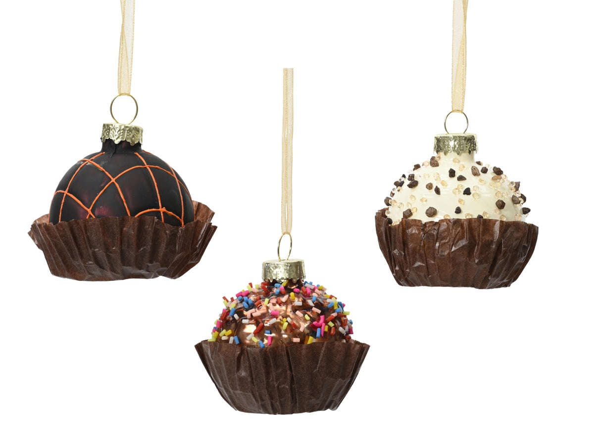 Appendino dolcetto in vetro4,9cm in 3 assortimenti