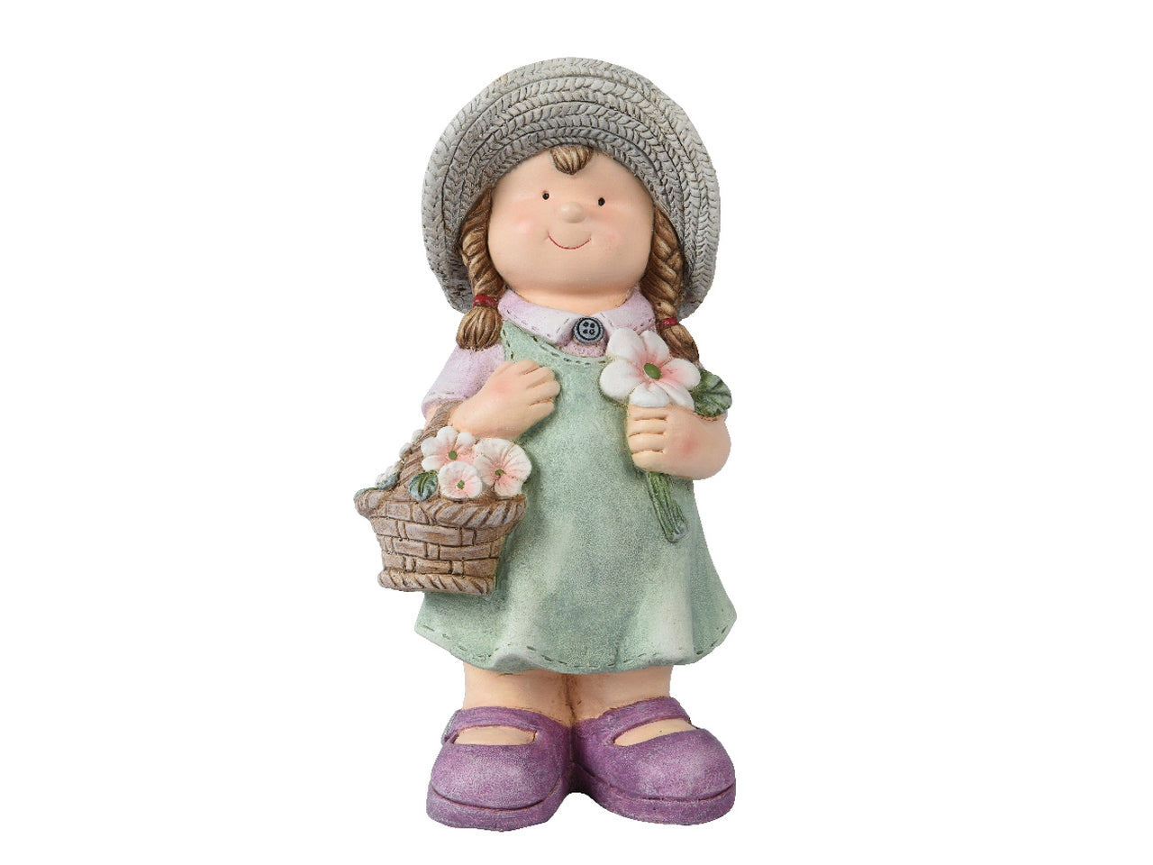 Statuina decorativa bimba 20,5x16cm x altezza 39cm