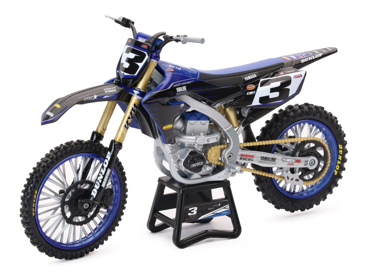 Yamaha yz450f racing team eli tomac 3 scala 1:12
