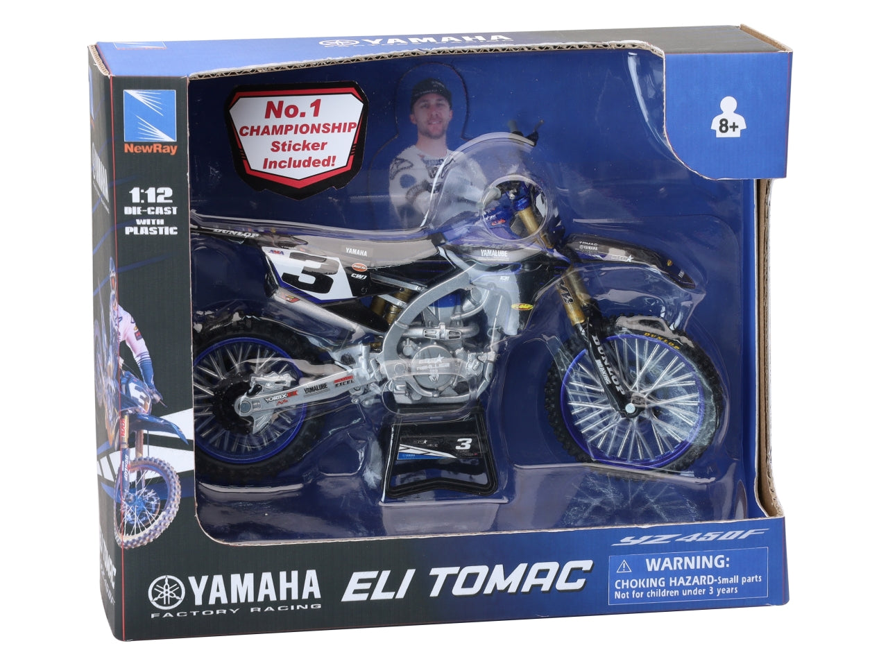 Yamaha yz450f racing team eli tomac 3 scala 1:12