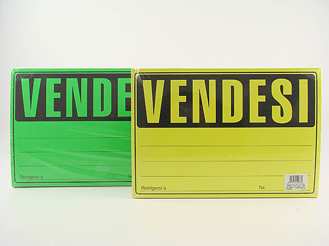 Cartelli fluo 23x33cm 25 pezzi vendesi 10967