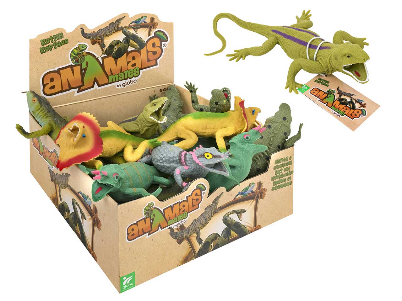 Wtoys animali rettili allungabili in 6 assortimenti