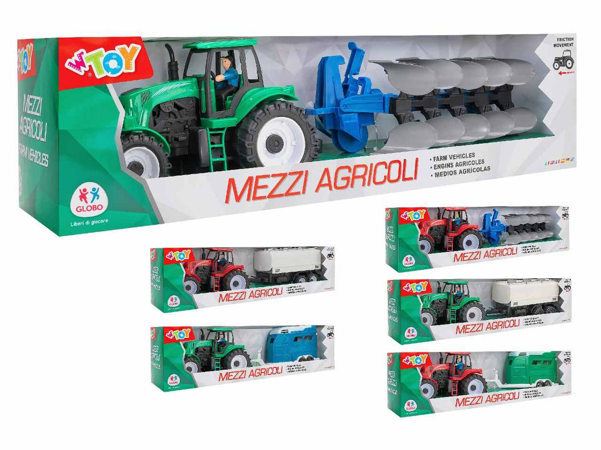 Big road trattore a frizione con rimorchio 3 assortiti