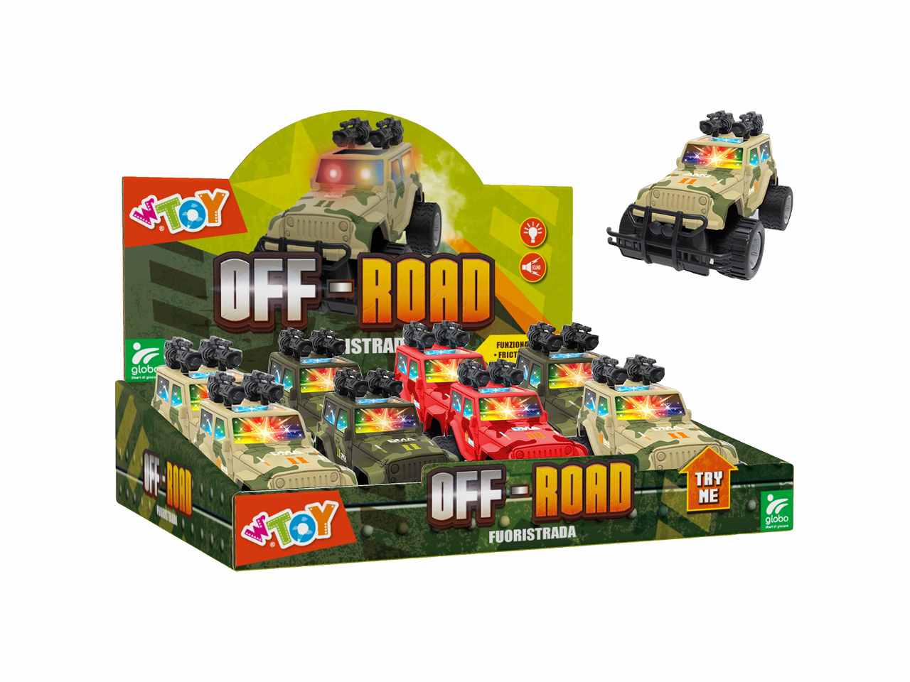Auto fuoristrada b/o try me 8 pezzi 41025