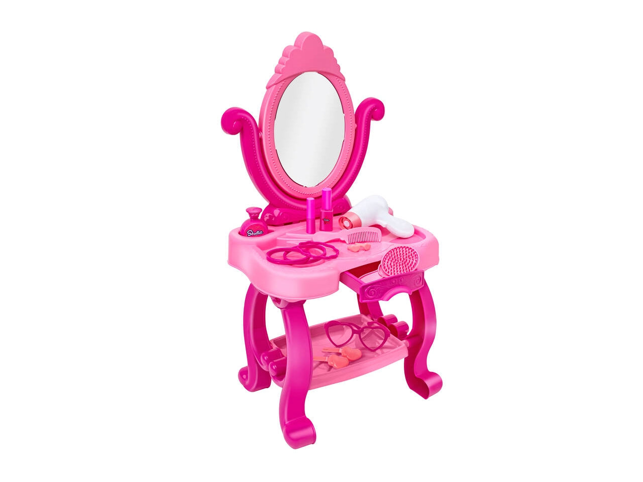 Sbelletti specchiera con 15 accessori  altezza 65 cm