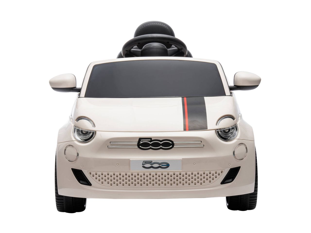 Auto elettr fiat 500e bianca 12v 4,5ah con radiocomando 2,4ghz