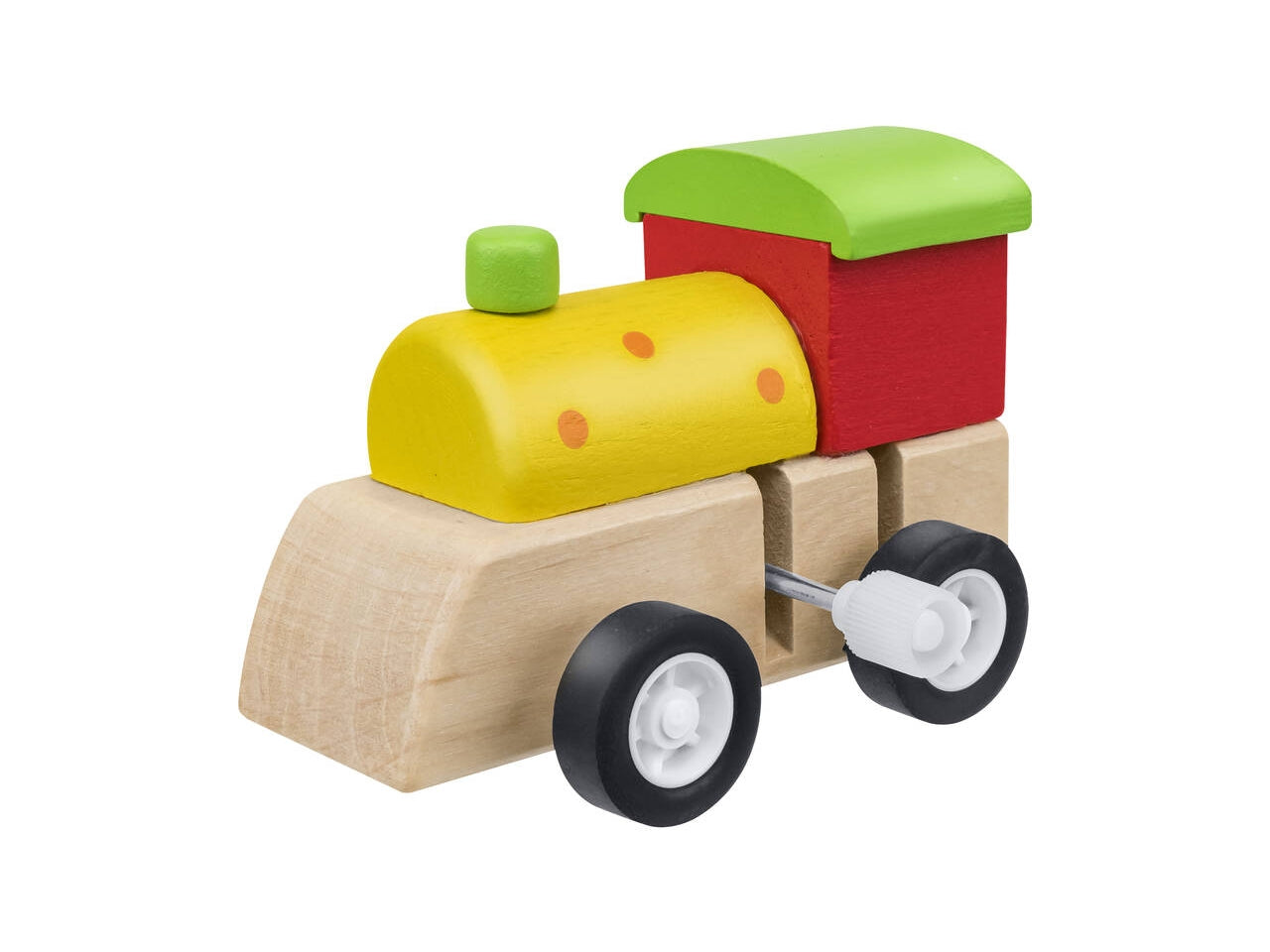 Sirwood trenino locomotiva in legno a molla set da 9 pezzi