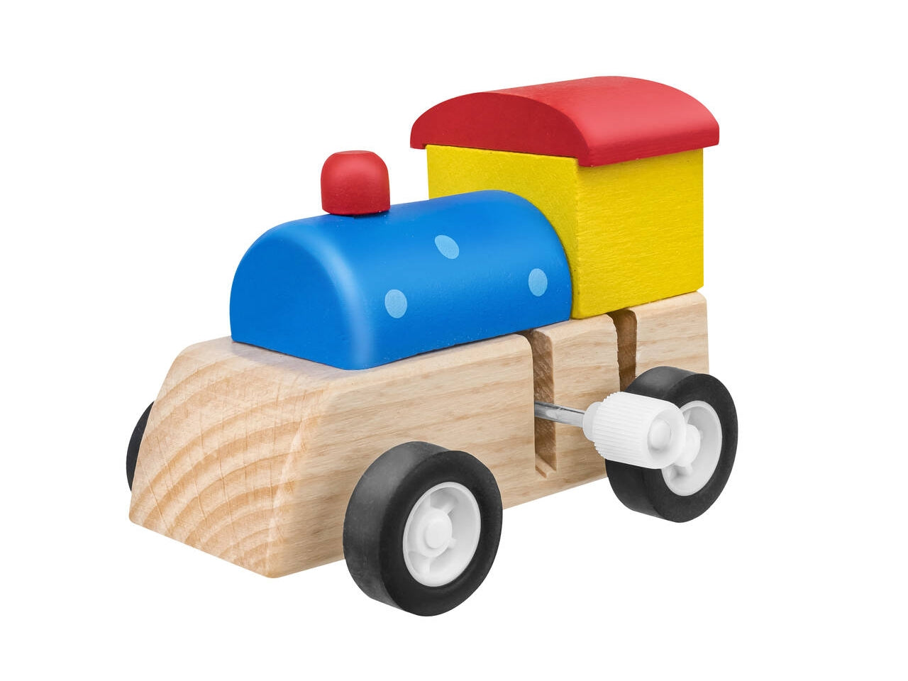 Sirwood trenino locomotiva in legno a molla set da 9 pezzi