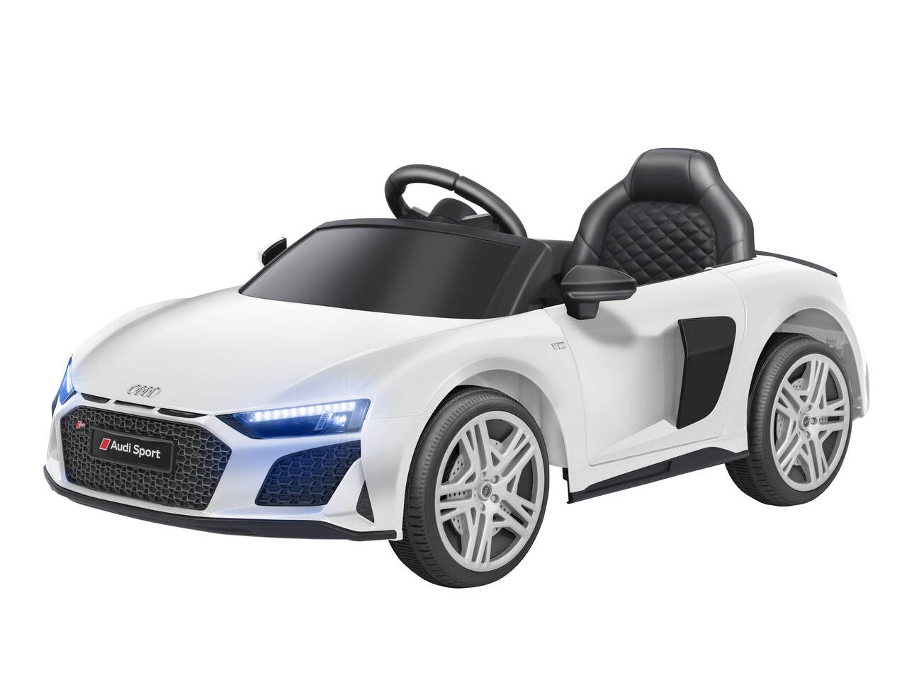 Auto elettrica audi r8 spider bianca 12v 4,5ah $