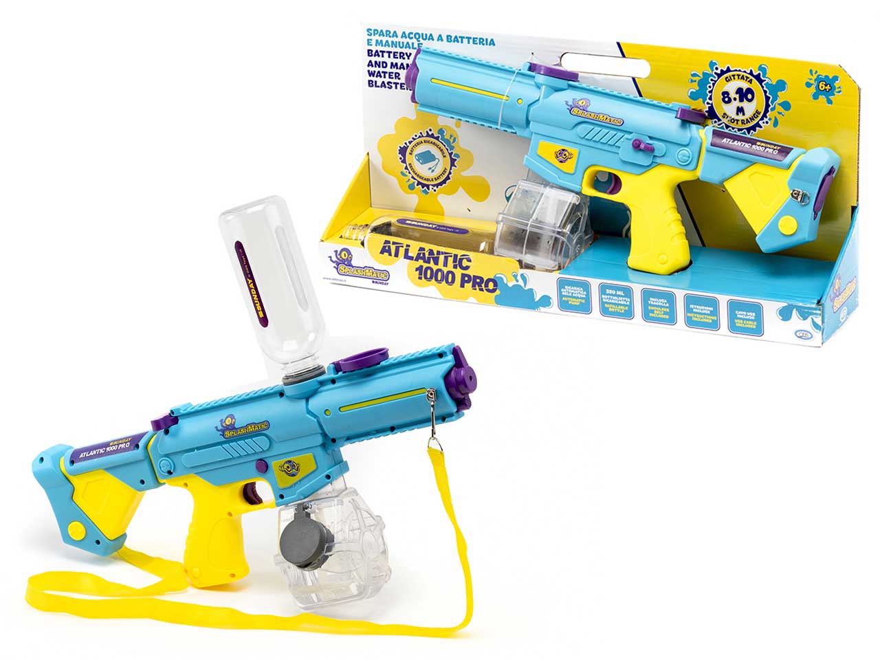 Splashmatic - atlantic 1000 pro fucile spara acqua a batteria