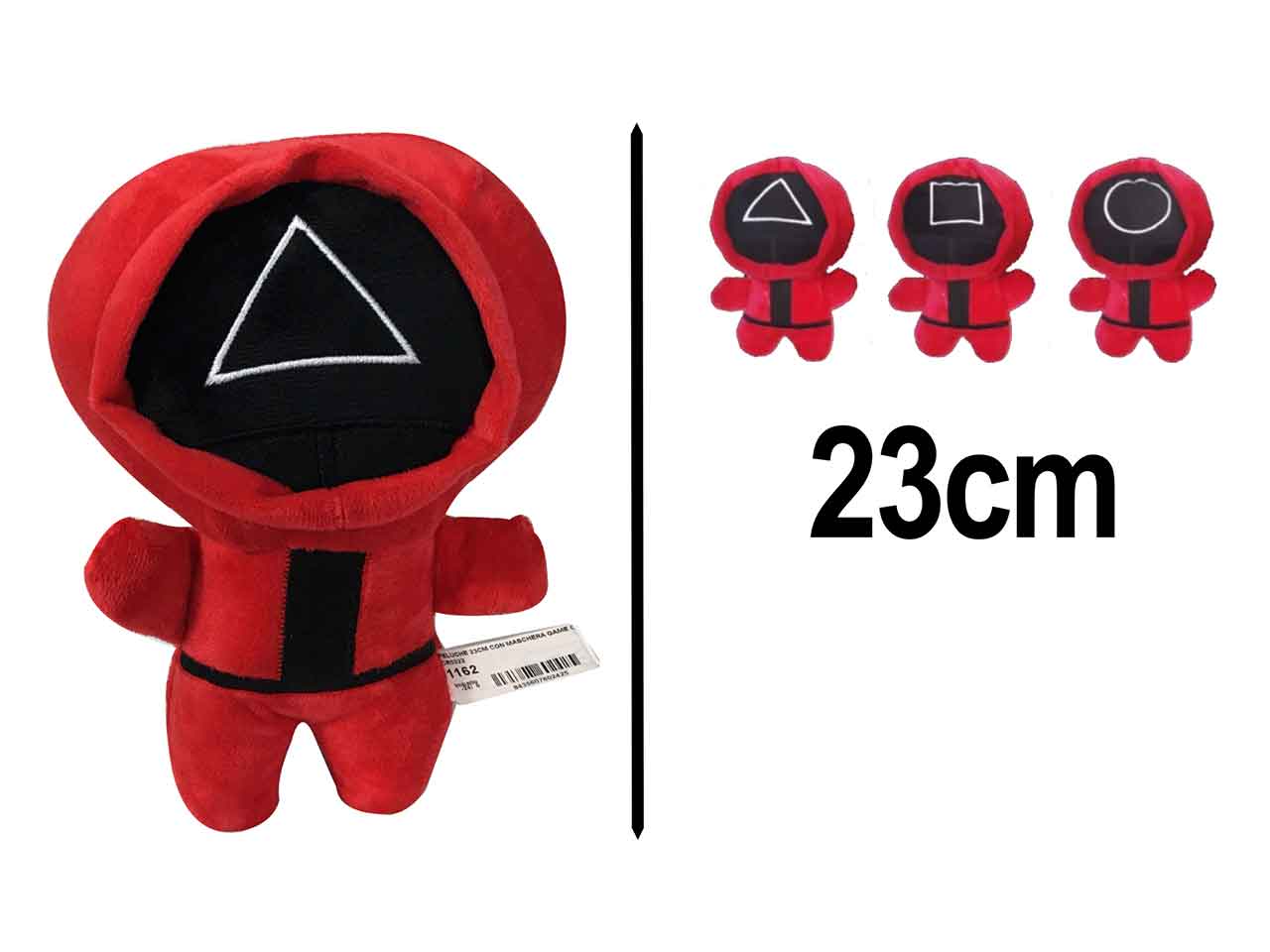Peluche 23cm c/maschera game 1162