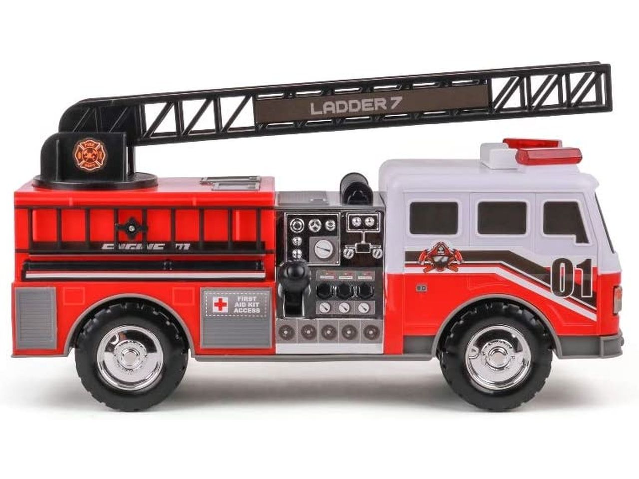 Mighty fleet fire engine motorized