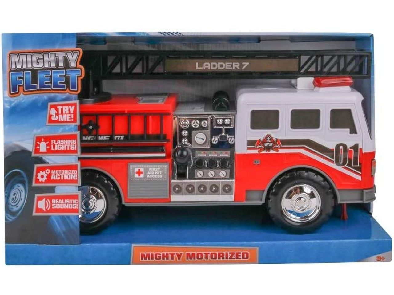 Mighty fleet fire engine motorized