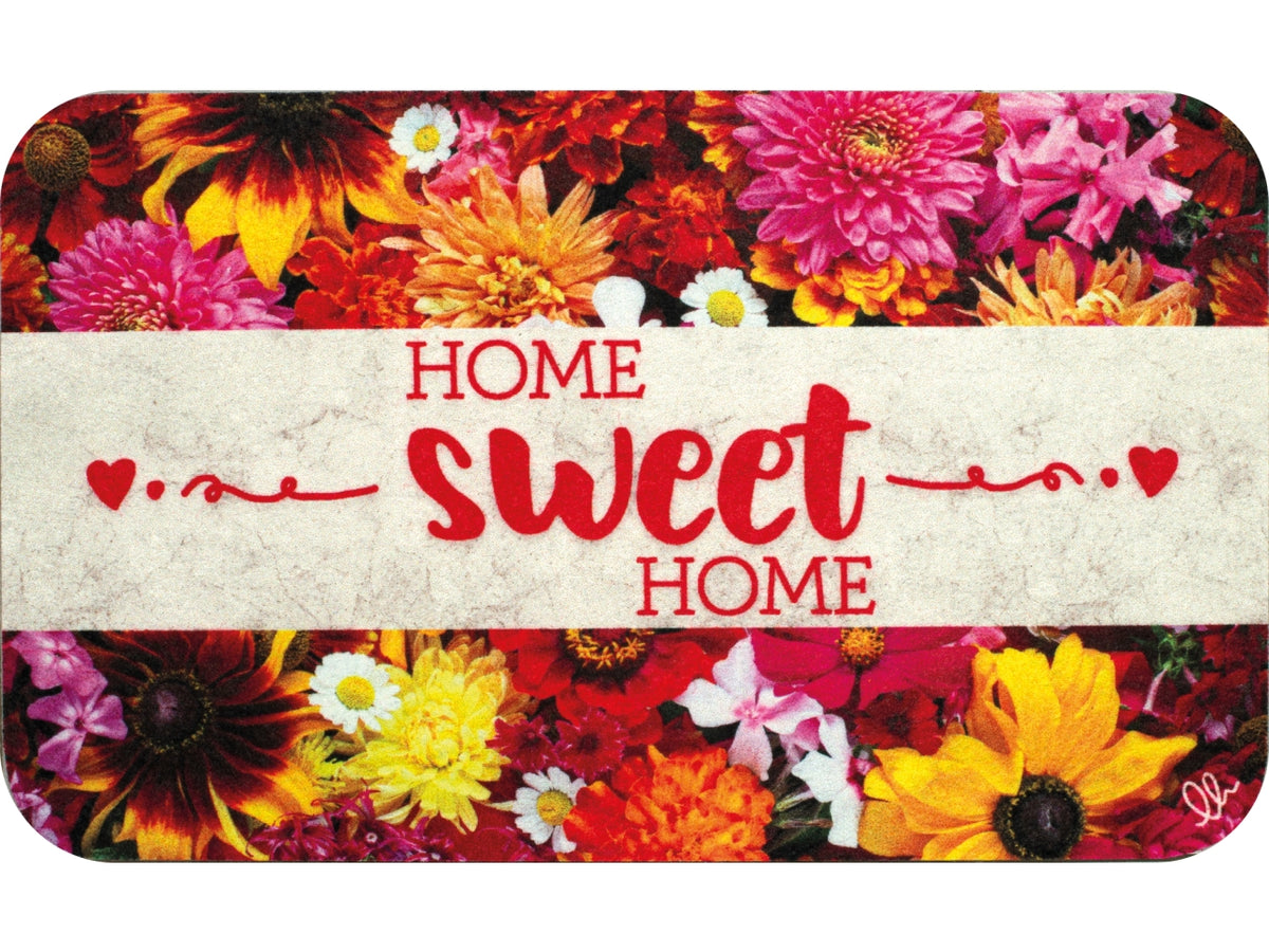 Zerbino in poliestere multicolor fantasia floreale per esterno 40x65 cm, Dream - Olivo Tappeti