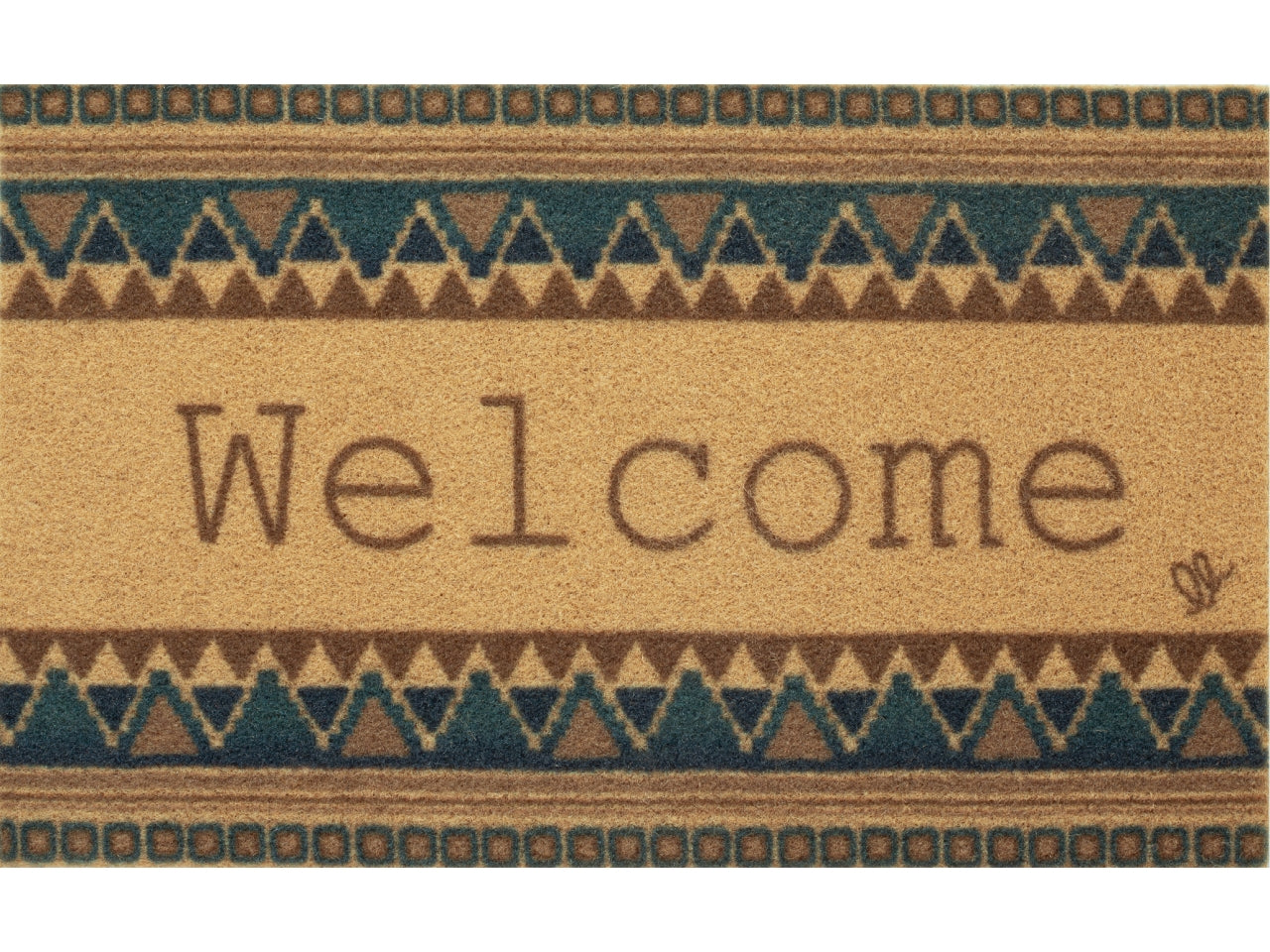 Zerbino in eco cocco multicolor per esterno 40x65 cm - Olivo Tappeti