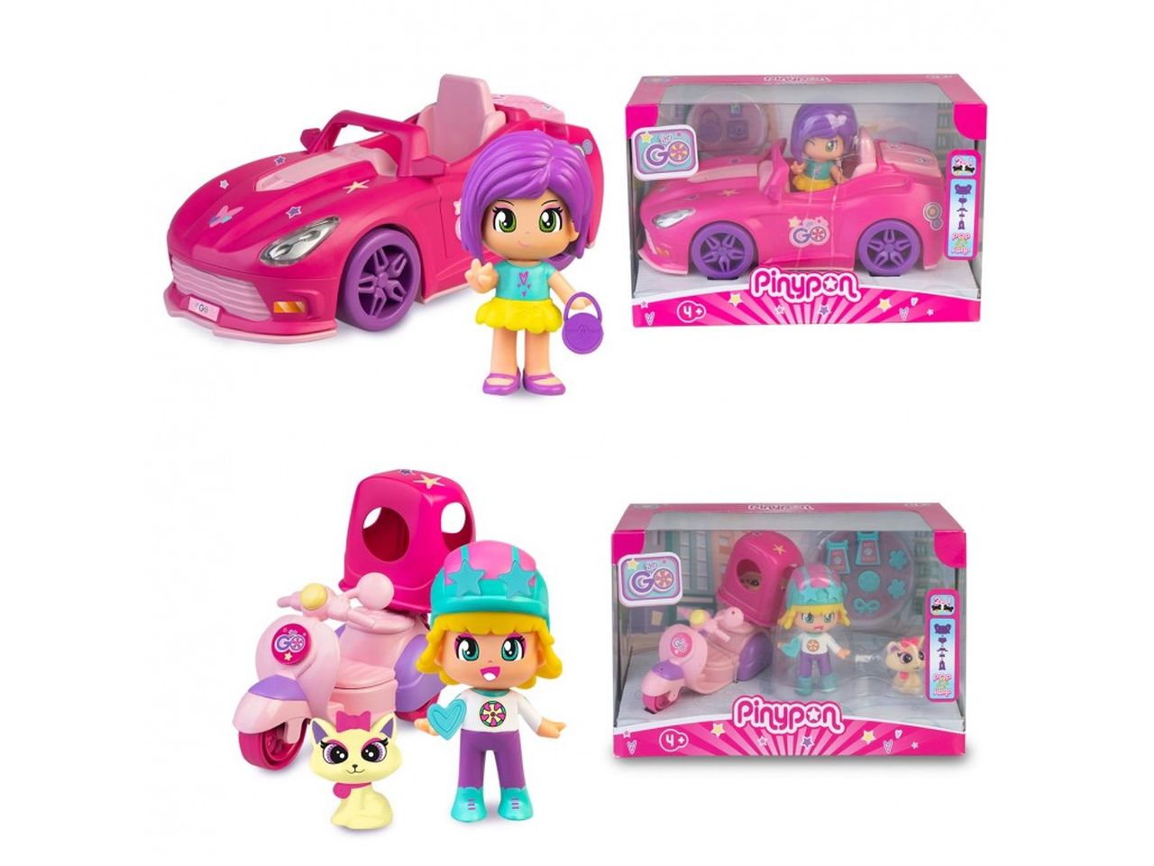 Pinypon let's go car & motorbike