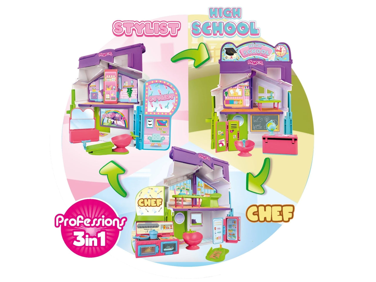 Pinypon professions 3 in 1 $