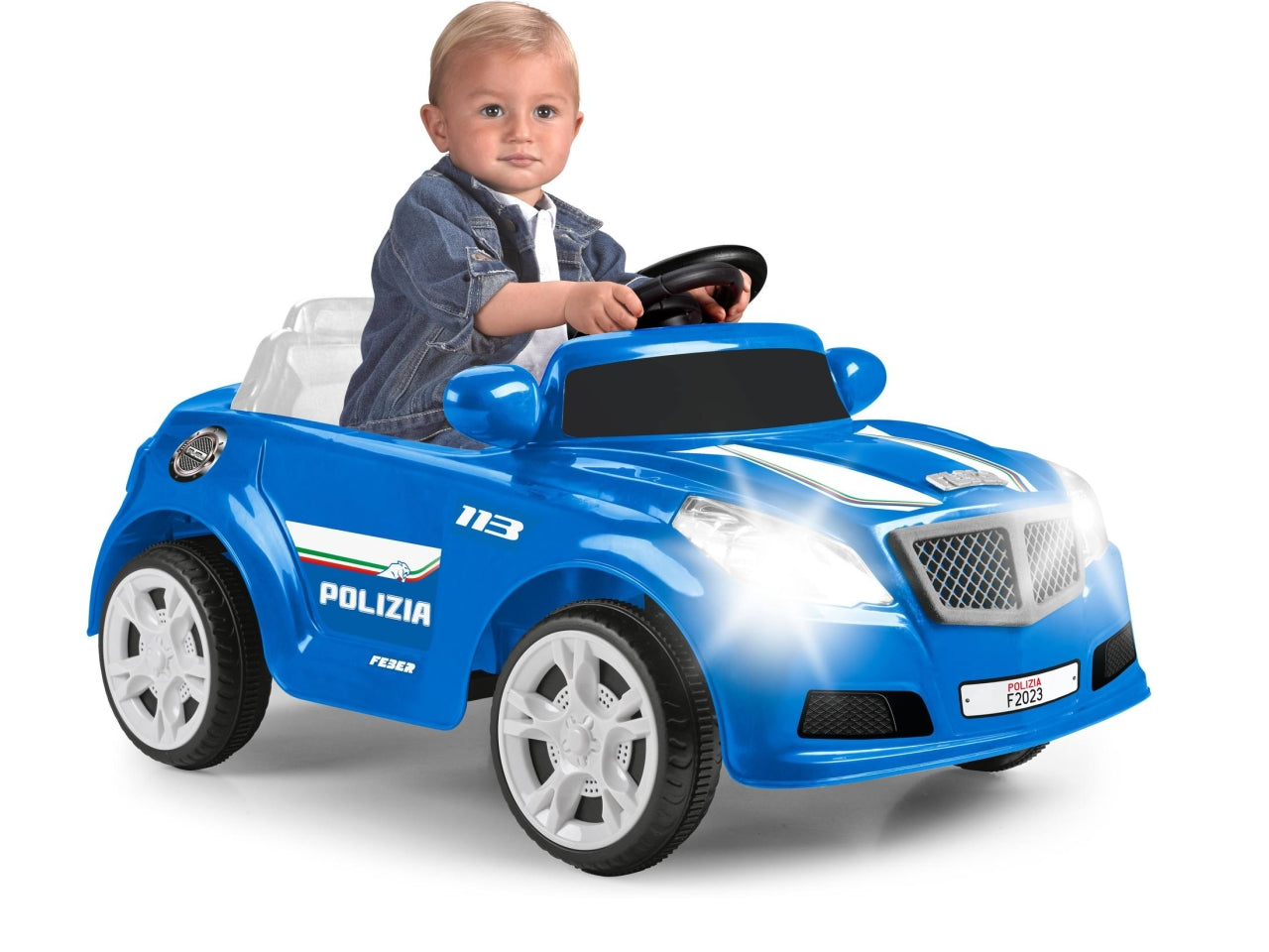 Polizia di stato twinkle auto elettrica con radiocomando