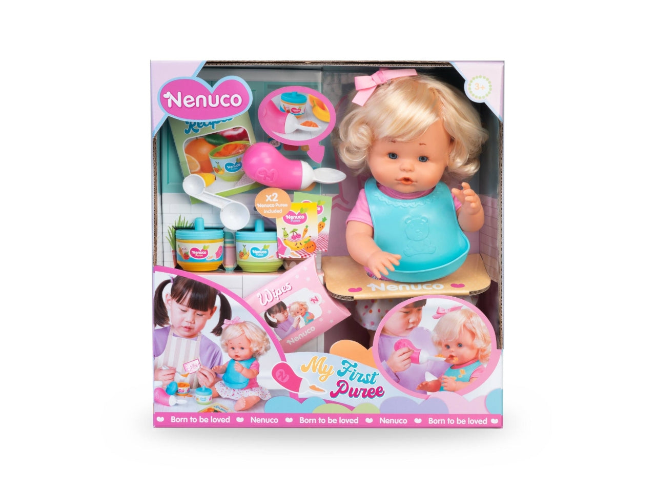 Nenuco Prima Pappa - Set Bambola con Accessori, Multicolor, EtÃ  3+, Famosa