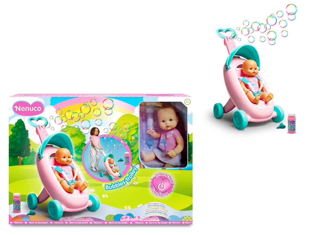 Nenuco Bubbles Trolley - Set con Accessori, Multicolor, EtÃ  2+, Famosa $