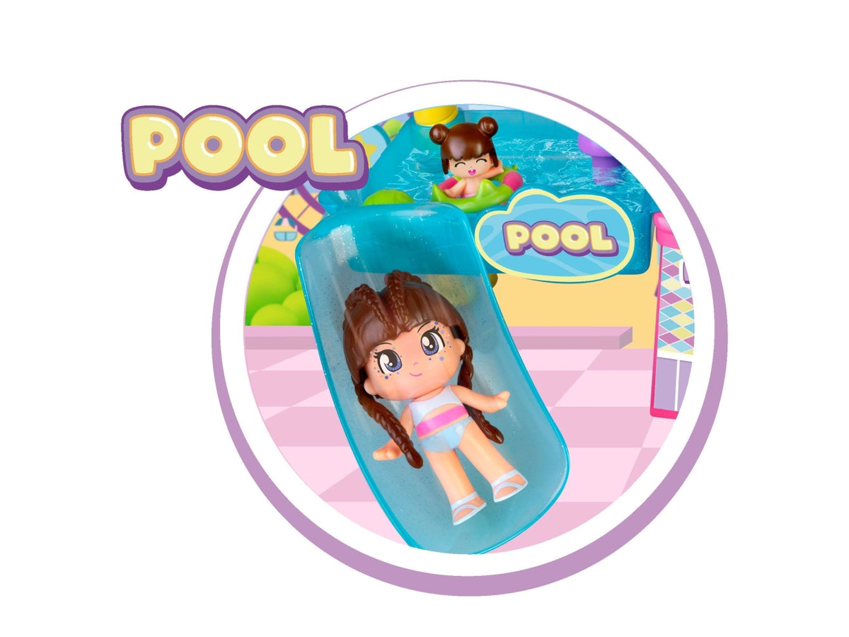 Pinypon 5 Star Hotel - Set con Accessori e 2 Personaggi, Multicolor, EtÃ  4+, Famosa $
