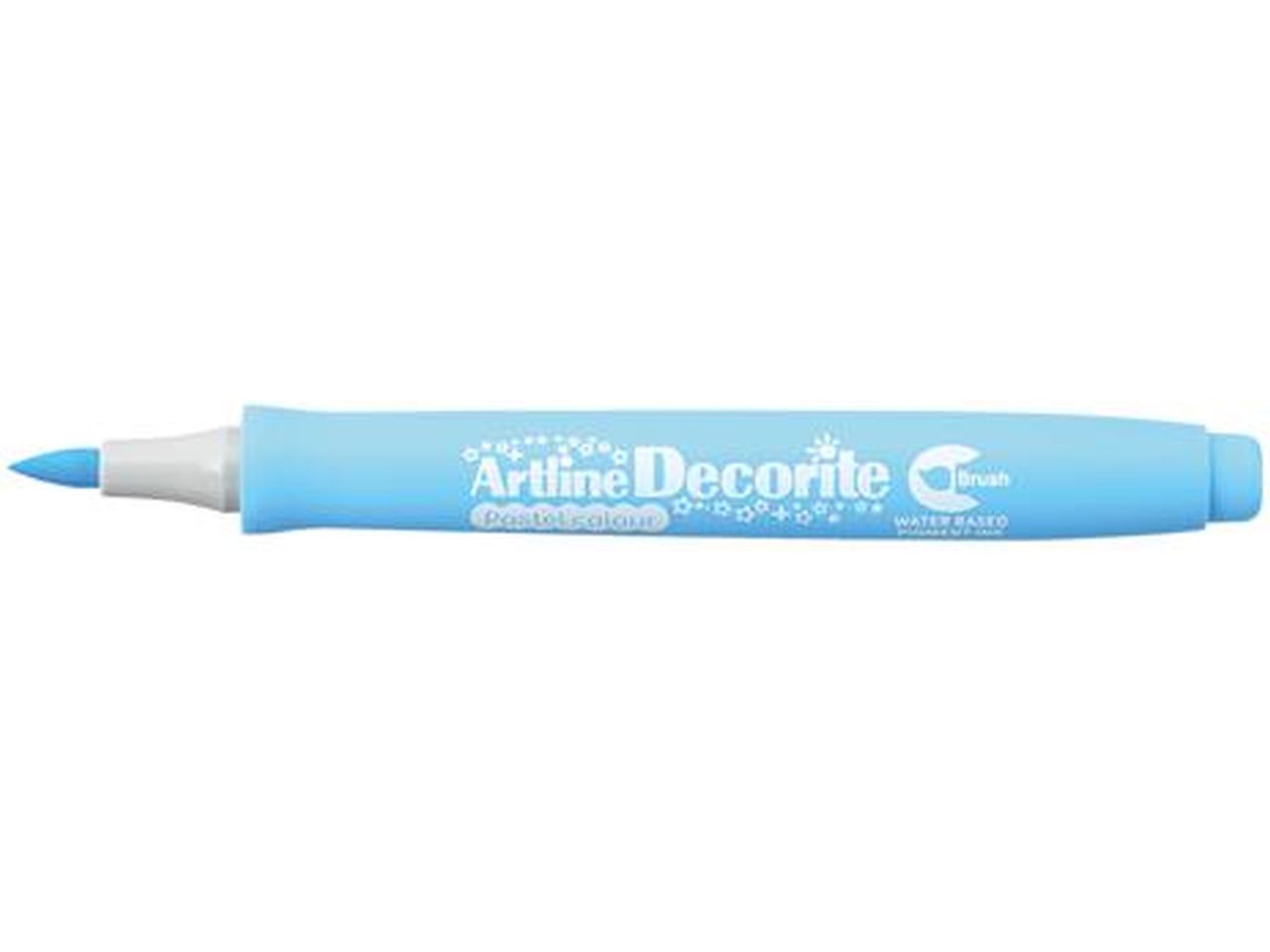 Marcatore decorite con punta pennello pastel color - la confezione contiene 4 marcatori