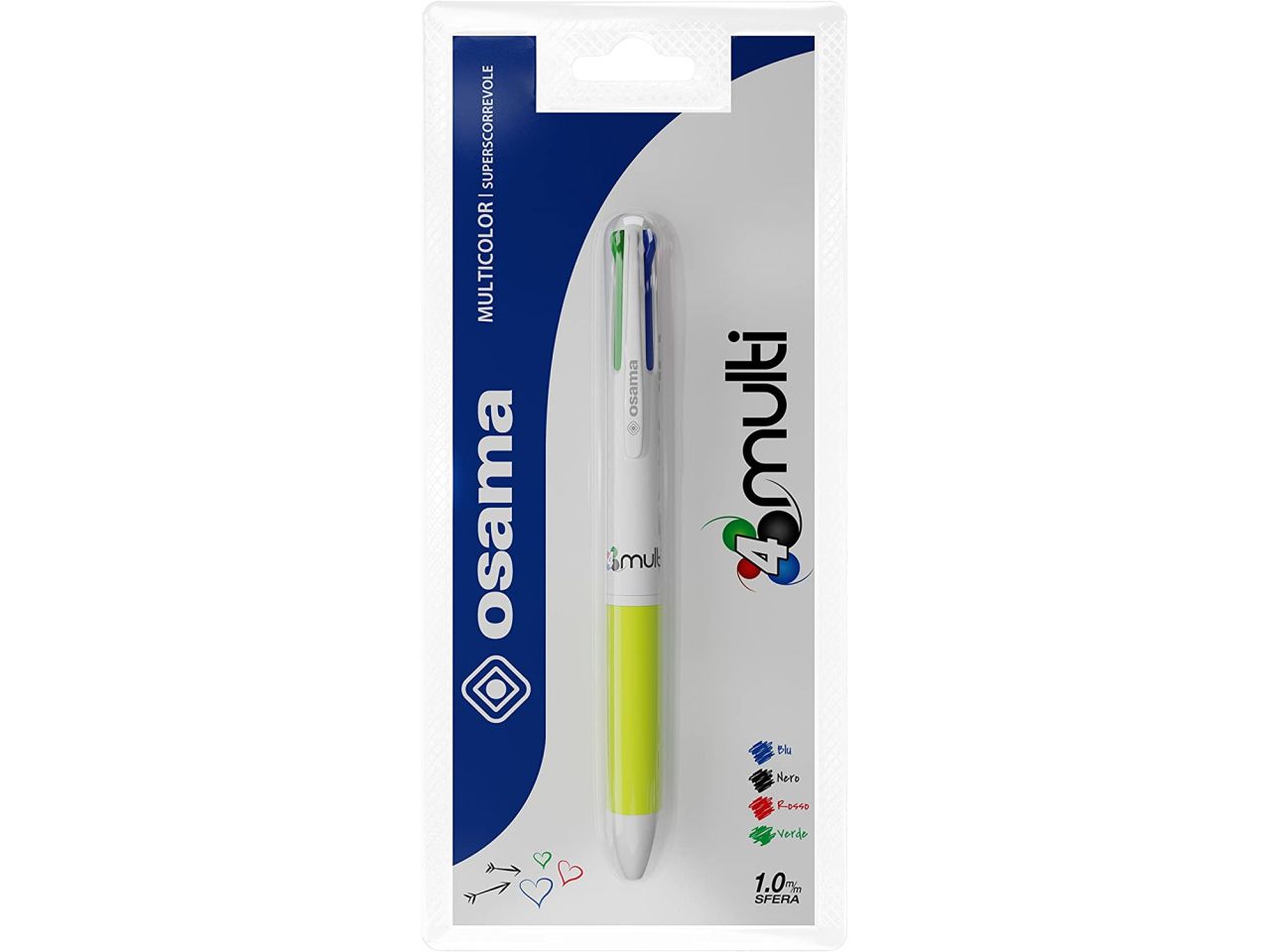Penna sfera 4 colori assortiti