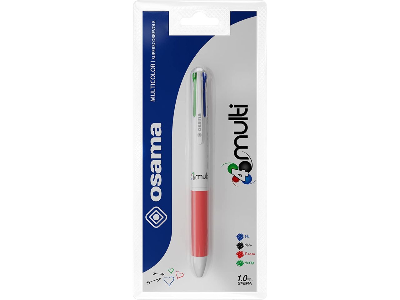 Penna sfera 4 colori assortiti