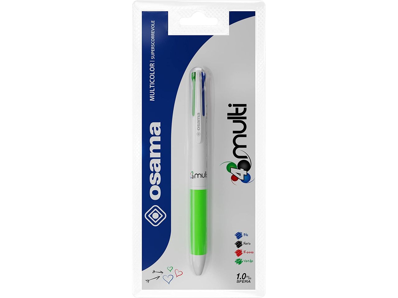 Penna sfera 4 colori assortiti