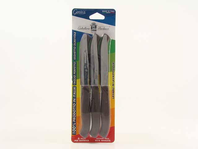Coltelli bistecca 6 pezzi marrone 4804m.11