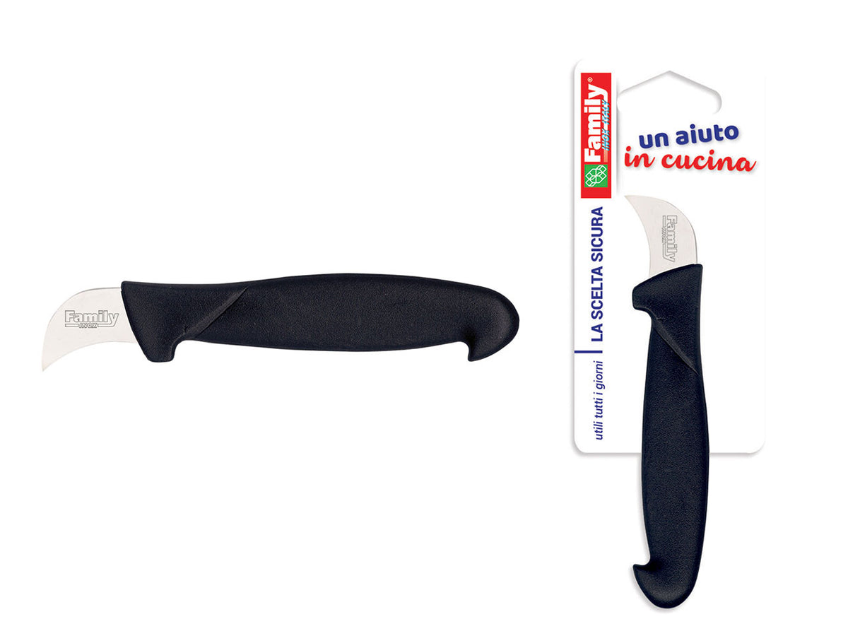 Coltello per castagne, lama inox, manico in polipropilene