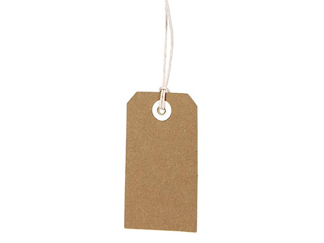 Etichetta cartone 48 pezzi 4.5x8cm n042