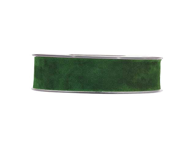 Nastro doppio velluto 2,5cmx7mt verde scuro