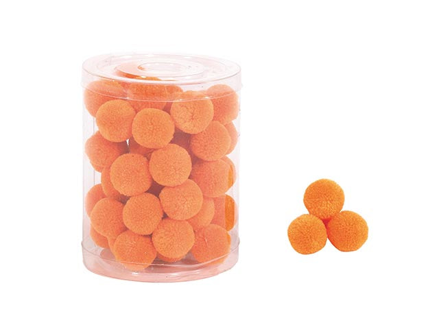 Pompon 2cm 48 pezzi orange b335 10