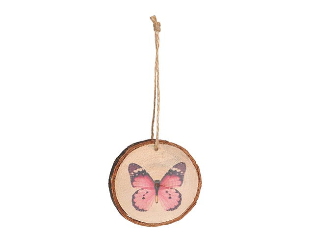 Decorazione wood butterfly 7,5cm - la confezione comprende 3 pezzi