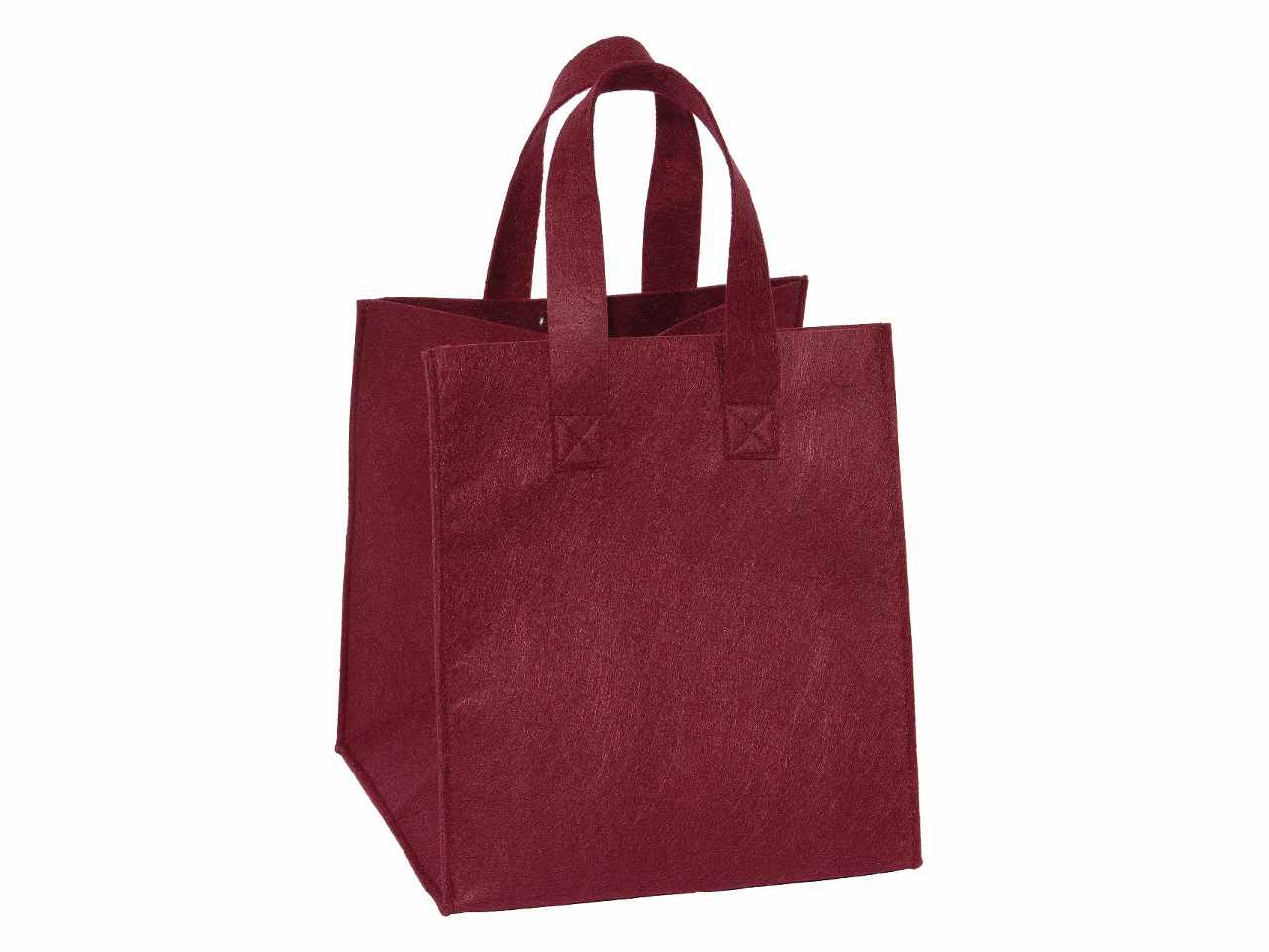 Borsa in feltro cm25x25xh30 bordeaux