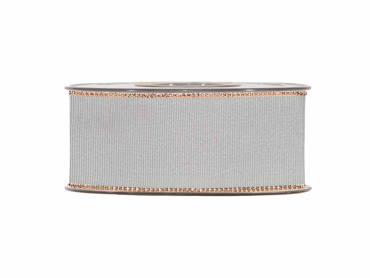Nastro gros grain oro line  mm40x20mt grigio