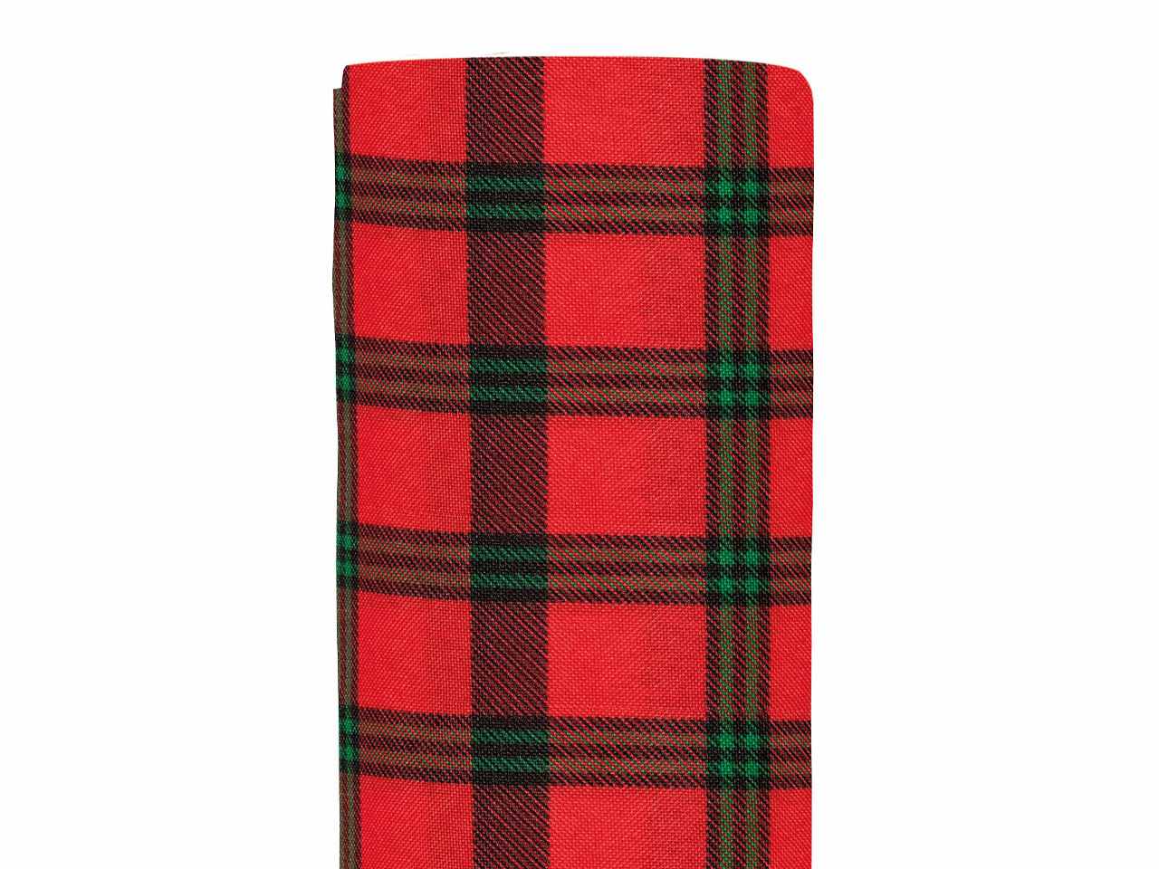 Tessuto scozzese cm28x2,5mt red